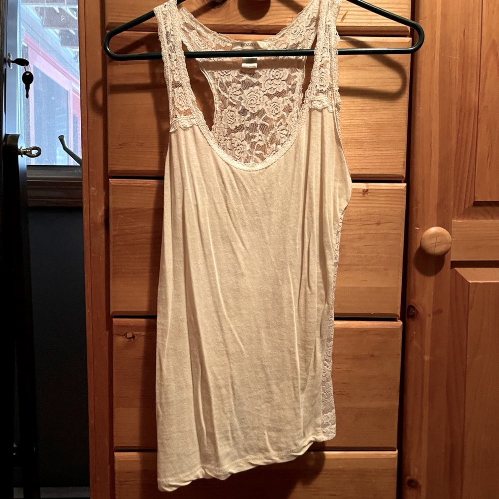 Lacy back tank